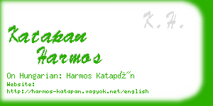 katapan harmos business card